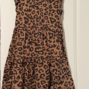 Very J Brown and Black Animal Print Dress